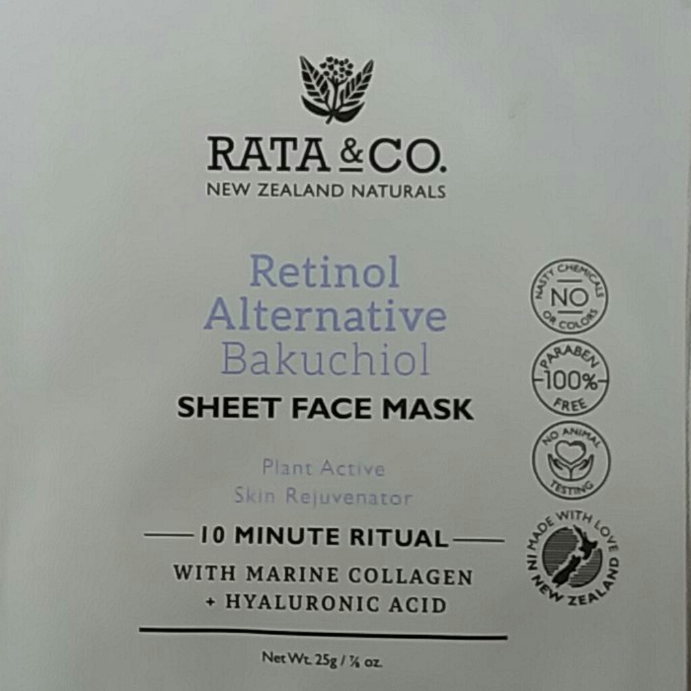 4pc Rata Face Mask Sheets TeaTr Manuka  Bakuchiol nib - Picture 5 of 5